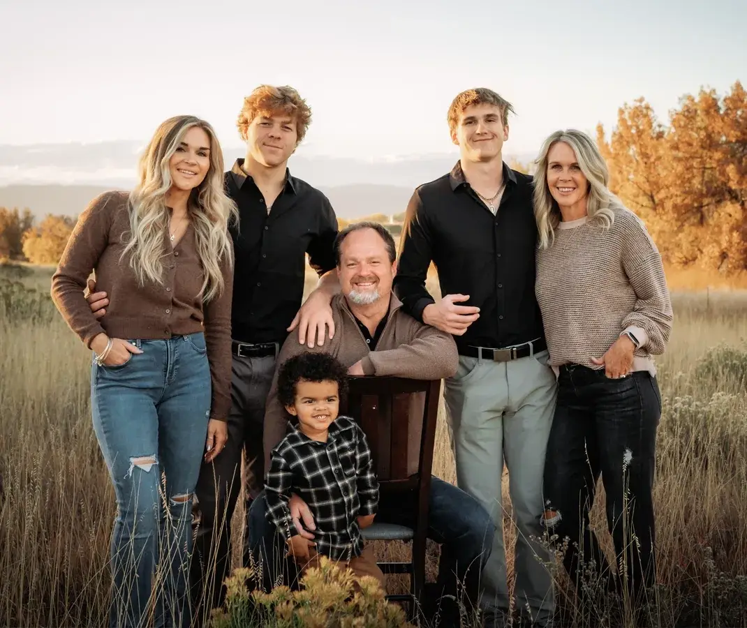 Chiropractor Wellington CO Chad Decklever With Family
